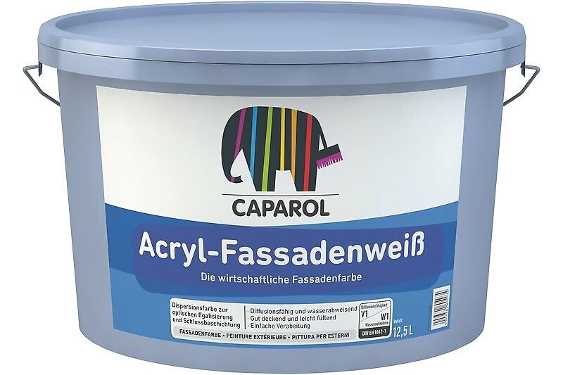 Caparol Acryl-Fassadenweiß 5 Ltr.