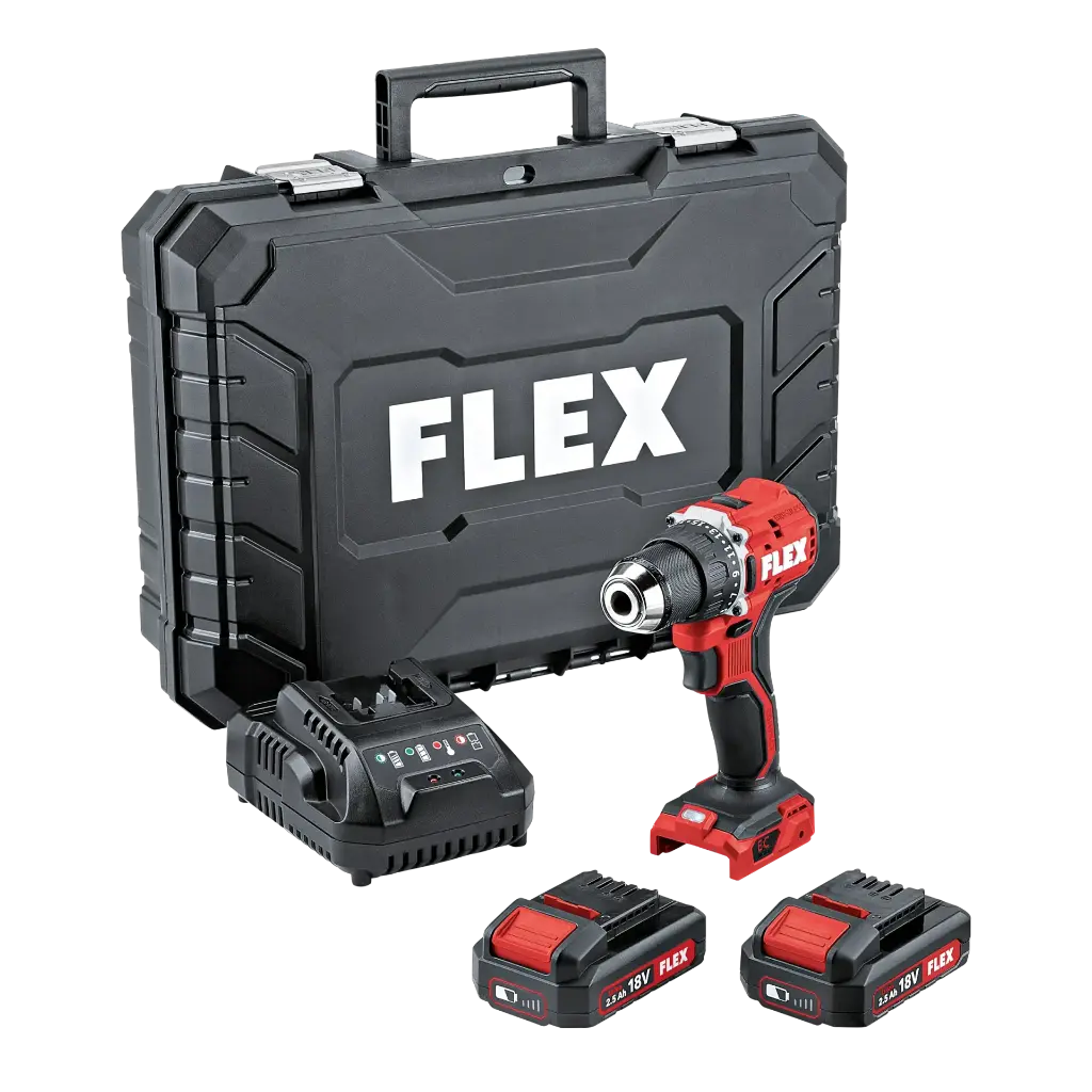FLEX 18V Akku-Bohrschrauber DD 2G 18.0-EC LD/2.5 Set