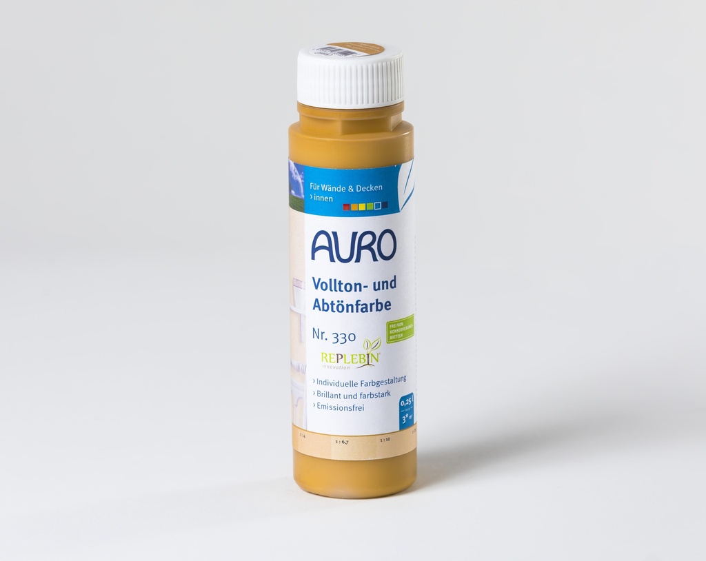 Auro Vollton- und Abtönfarbe Ocker-Gelb 0,25l