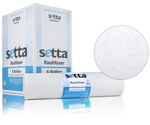 [ERF1000125] setta Rauhfaser R 25 Grobkorn 125m x 0,75m Großrolle