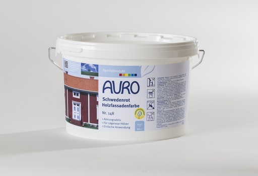 [AUR148000011] Auro Schwedenrot Holzfassadenfarbe 2,5l