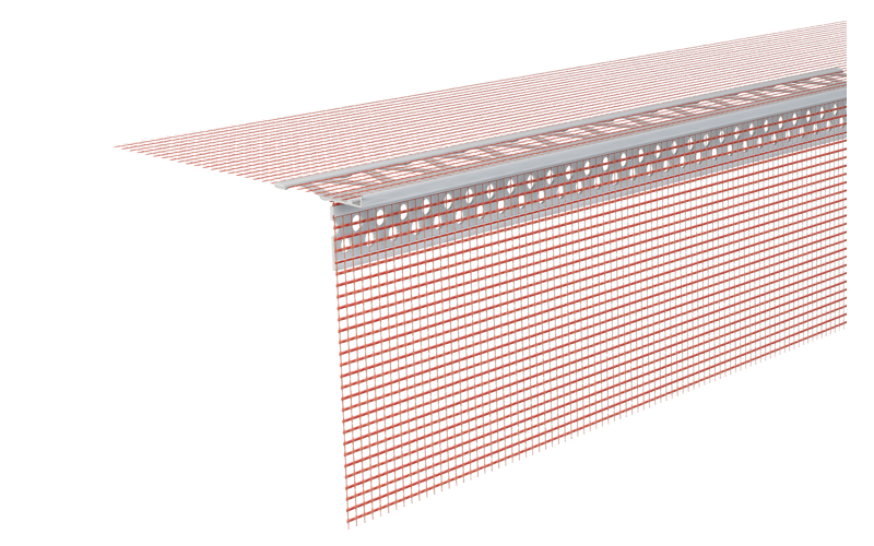 Capatect Fensterbank-Tropfkantenprofil 689/19 Länge: 2,5 m, Karton = 25 Stück