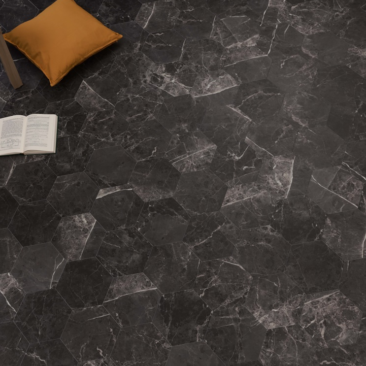 Green Floors GTH 204 Marble - Più Grigio 0,55 True Hive 260 x 225 x 2,5mm (64 Teile/2,808qm)