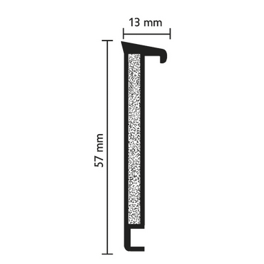 JOKA Objektleiste TKS 6 / 1013 weiss