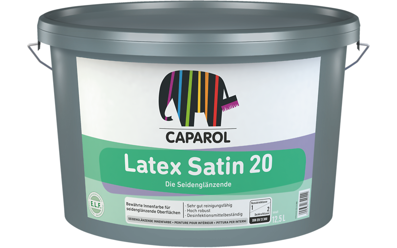 Caparol Latex Satin 20 weiß 12,5 Ltr.