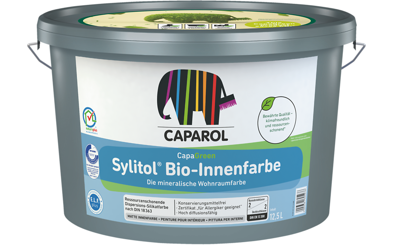 Caparol Sylitol Bio-Innenfarbe weiß 12,5 Ltr.