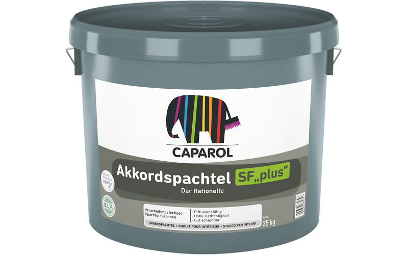 Caparol Akkordspachtel SF Plus Eimer 25 kg