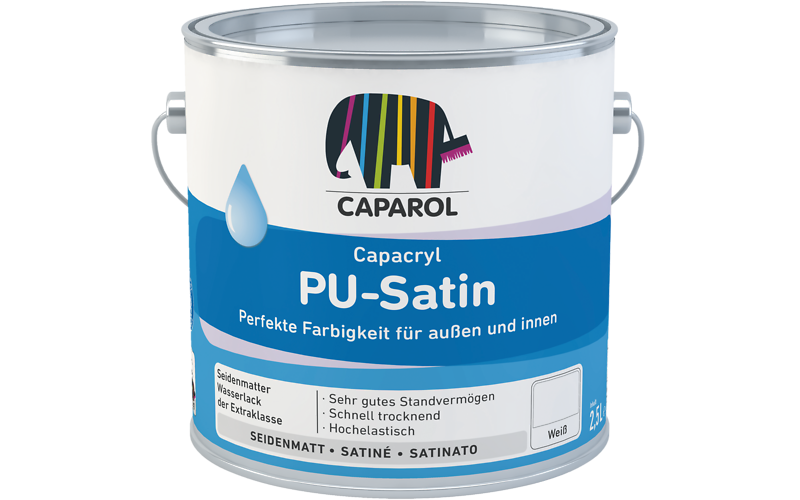 Capacryl PUSatin weiß 2,5 Ltr.