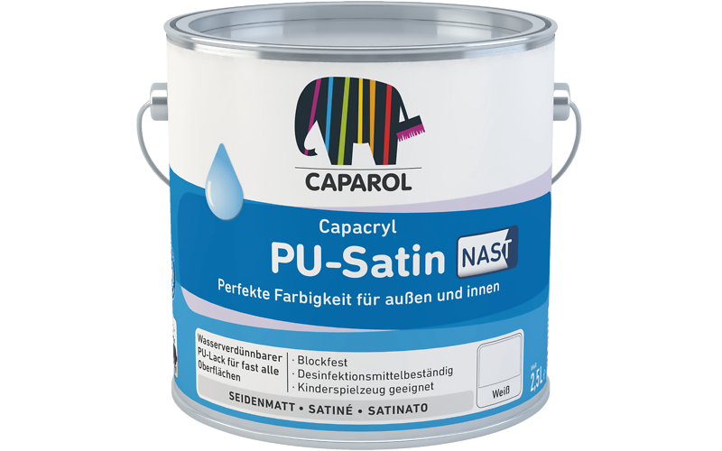 Capacryl PUSatin weiß 2,5 Ltr. NAST-Qualität