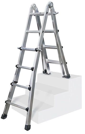 Iller Aluminium Teleskopleiter Levelmaster 64205 4x5 Sprossen