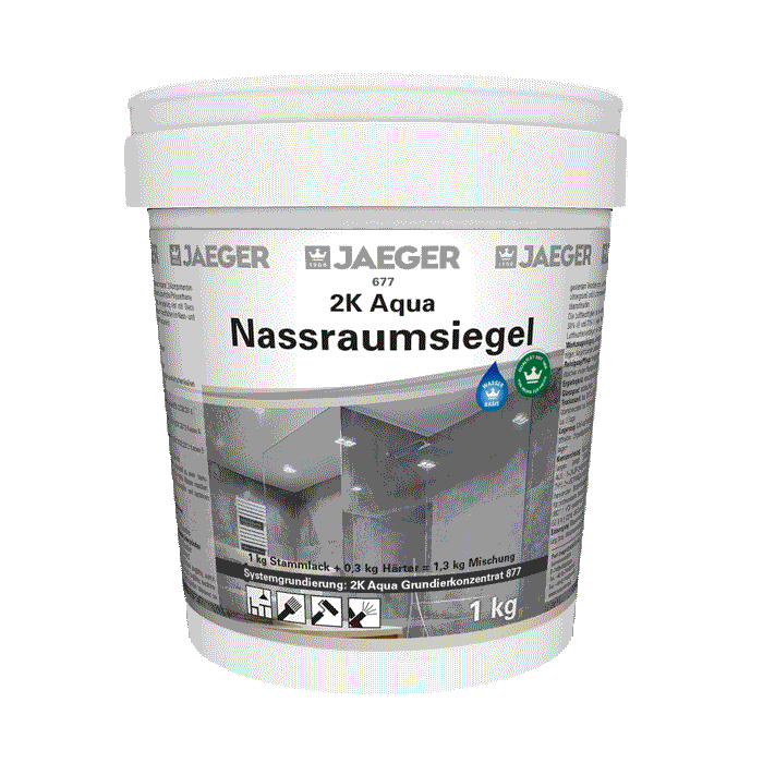 Jaeger 677 2K Aqua Nassraumsiegel matt 1 Kg
