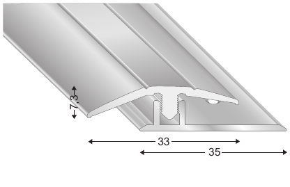 CONFIGO Ausgleichsprofil Set silber 2,70m 3,6-7mm CFG233 S