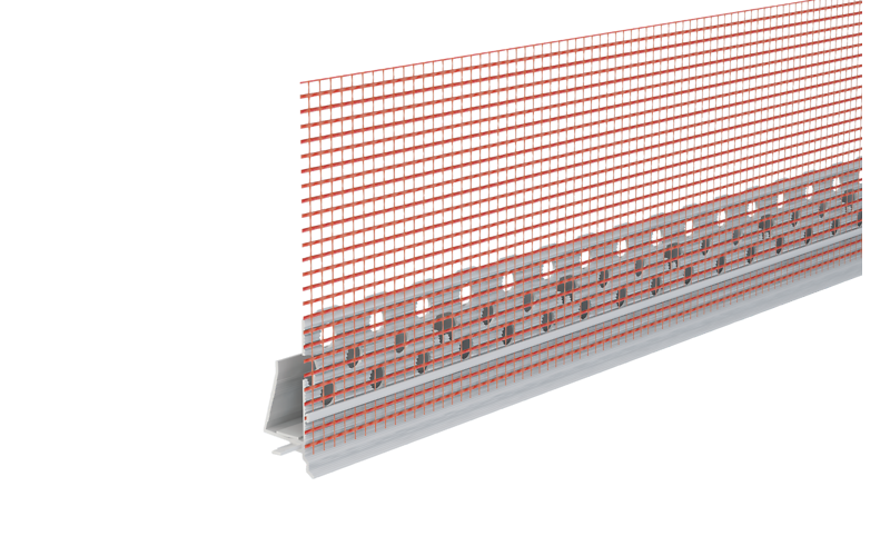 Capatect Abschlussaufsteckprofil 664/00 mit Gewebe 12,5 mm 664/00  2,5 m
