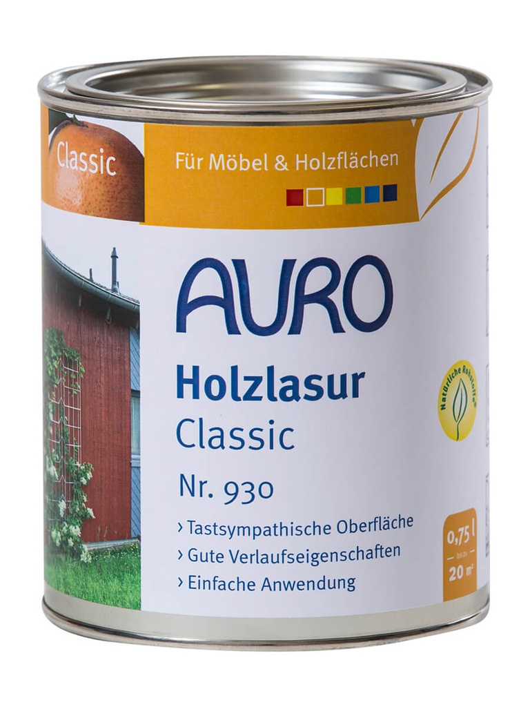 Auro Naturharzöl-Lasur CLASSIC 750 ml930-02 Orange