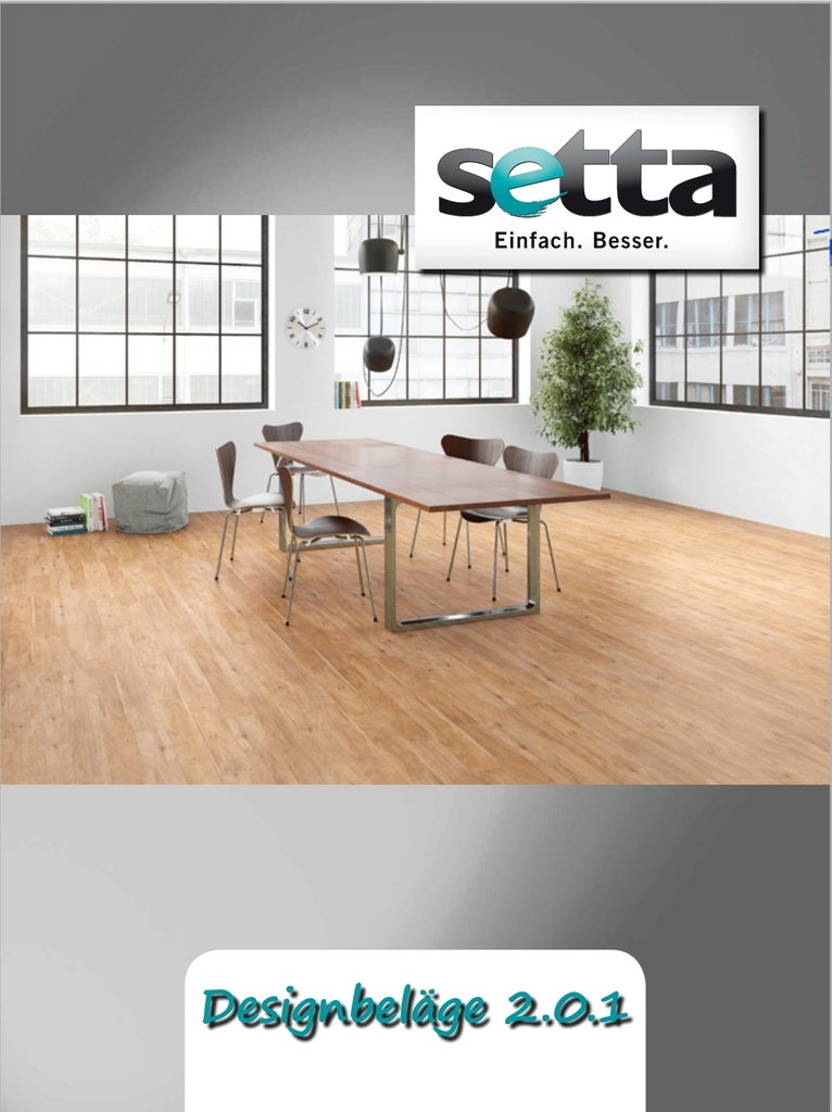 Setta Designbeläge 2.0.2 Kollektion Klebe- und Clickdesign