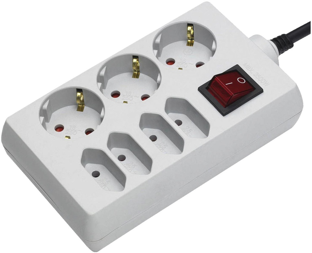 <BAT> Stedoleiste 7F.weiß m.Schalter