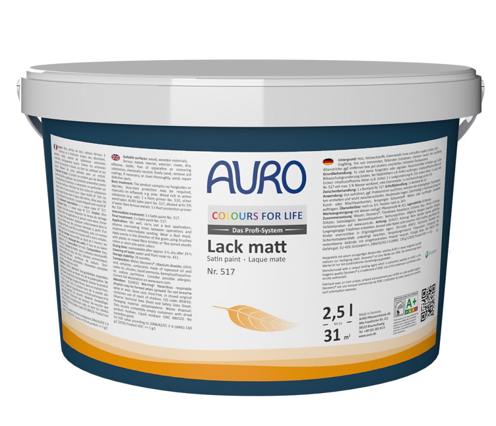 AURO Seidenmattlack 517 MIX CFL 2,5l