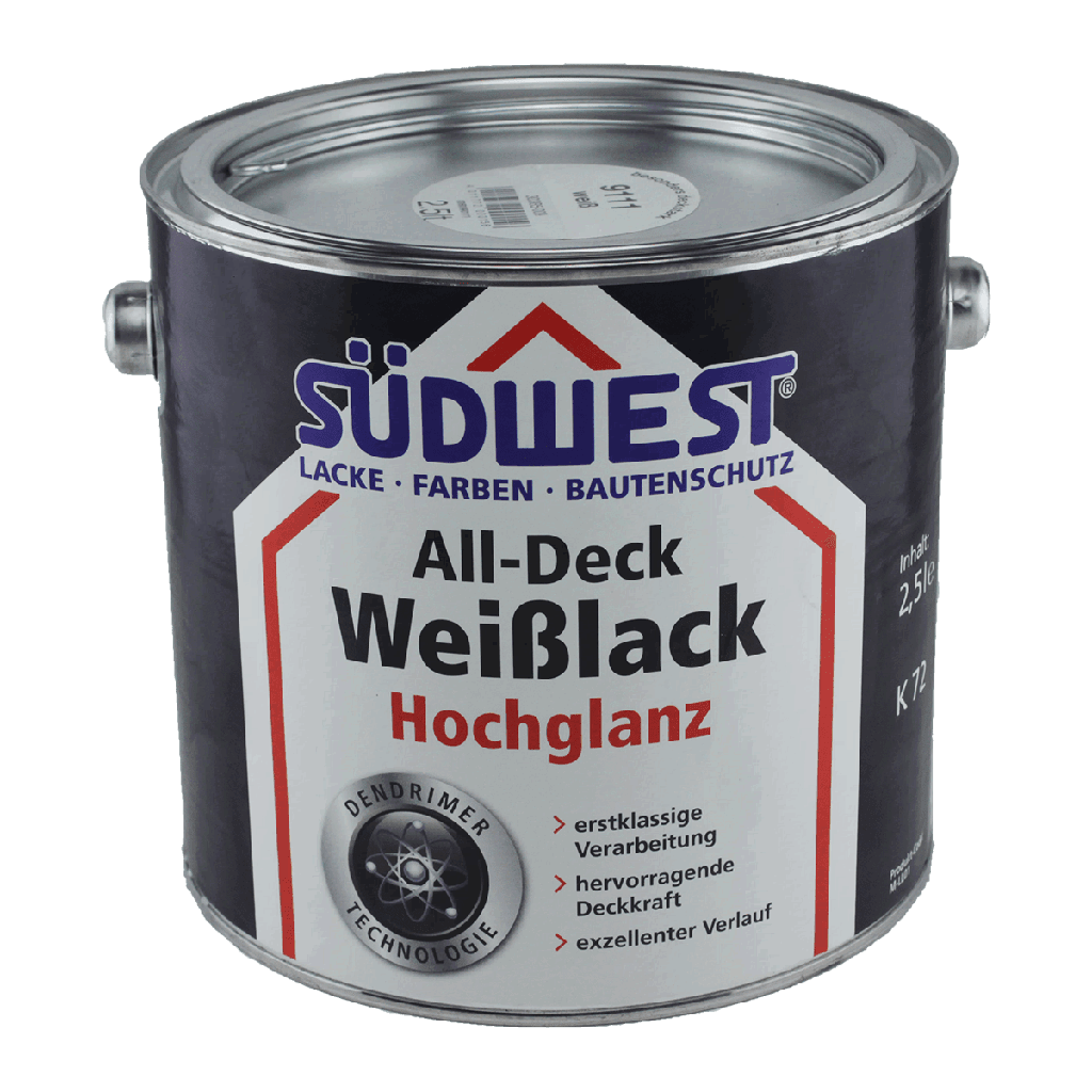 All-Deck Weißlack Hochglanz 0,75 L