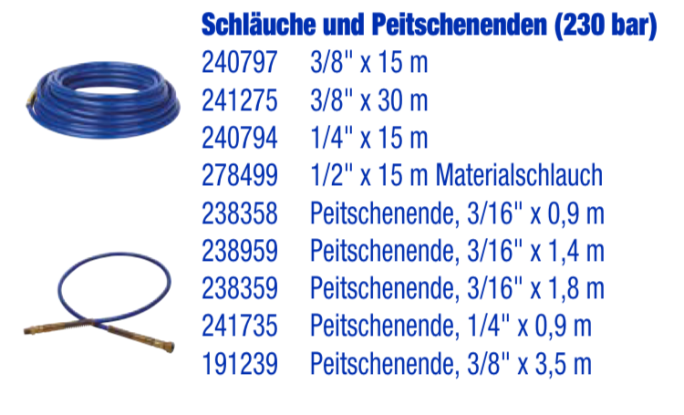 Mark IV / Mark V Schlauchpeitsche 90cm 1/4" 277249