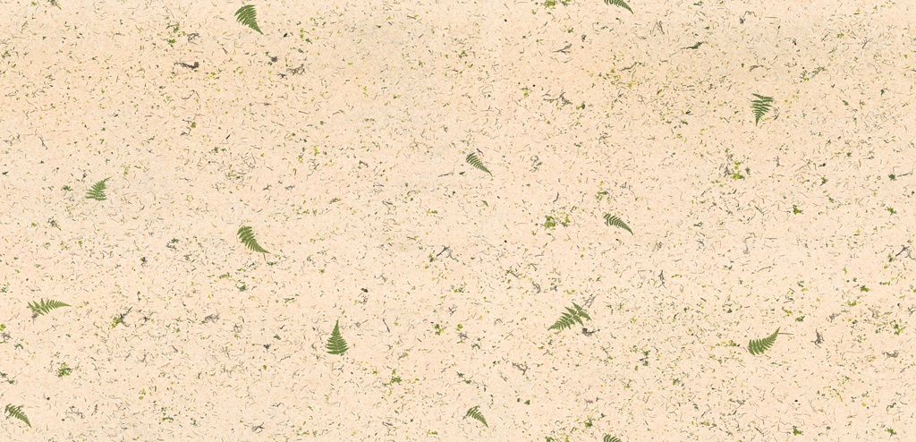 Organoid Tapete Zirbenwald auf Flachsvlies Breite1,36m Meterware