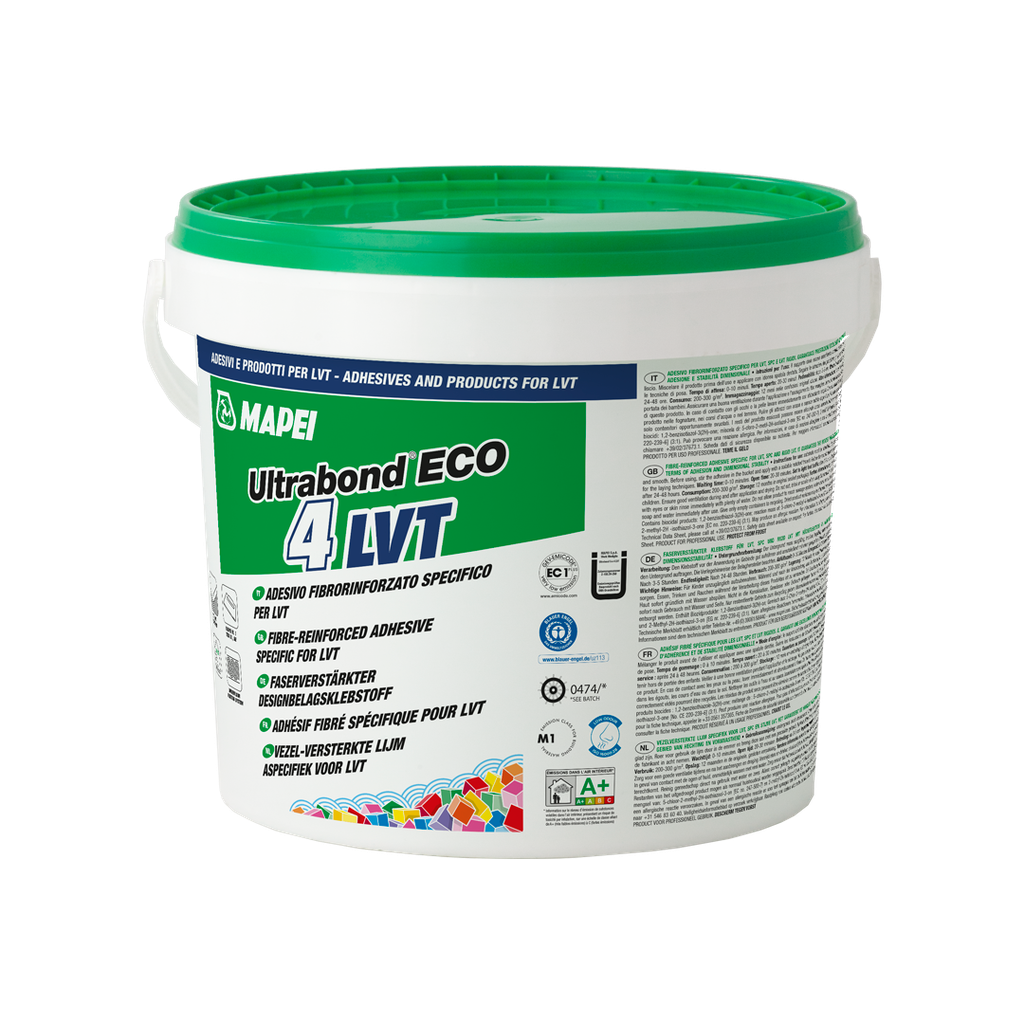 Mapei Kleber ULTRABOND ECO 4LVT  14 kg faserarmiert Microfaser Designklebstoff 250g/m²