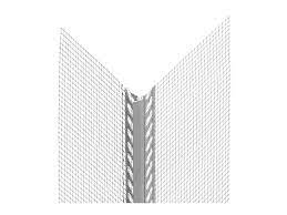 Tropfkantenprofil PVC Standard mit Gewebe 10x10cm weiß  2,50m  Pack=20 St.