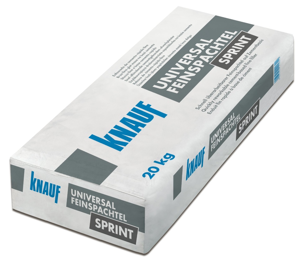 Knauf Universal-Feinspachtel Sprint 20kg auf Zementbasis