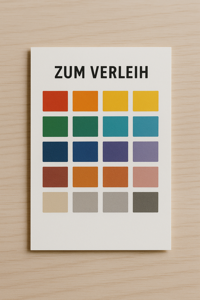 Farbtonblock Leihgebühr