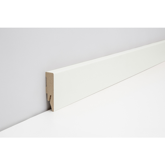  Sockelleiste 14x58 mm FO#458 TOUCH UNI mit HC-HotCoating-Oberfläche Farbton: L916 weiß-9016