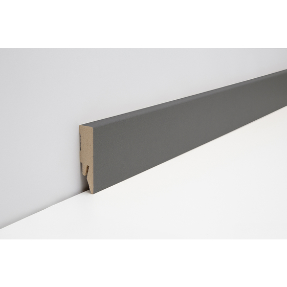  Sockelleiste 14x58 mm FO#458 TOUCH UNI mit HC-HotCoating-Oberfläche Farbton: L924 graphitgrau