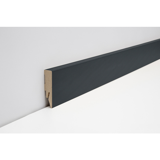  Sockelleiste 14x58 mm FO#458 TOUCH UNI mit HC-HotCoating-Oberfläche Farbton: L904 schwarz