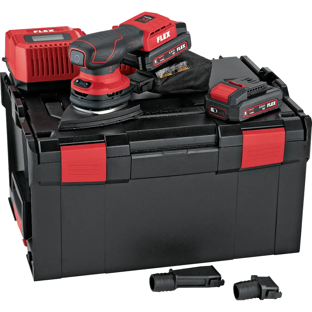 FLEX 18V Akku-Deltaschleifer mit Drehzahlregelung ODE 2-100 18-EC/2.5 Set + Schleifpapier  