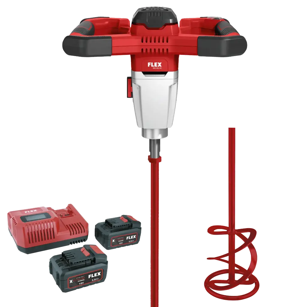 FLEX 18V Akku 2-Gang-Rührer mit 3-Stufen Drehzahlschalter MXE 18.0-EC