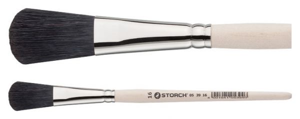 Storch Borstpinsel Gr.10 schwarze Bo. flach-oval