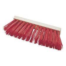 Storch Elaston-Straßenbesen 400mm rote Kunstborste