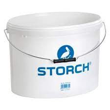 Storch Farbeimer 19 ltr. Kunststoff oval weiß mit Bügel