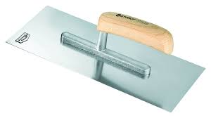 Storch Stahl-Glättekelle 280x130mm Holzgriff