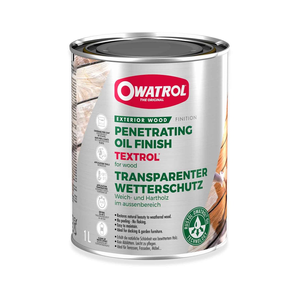 Owatrol Textrol für außen farblos 2,5 l lufttrocknendes Naturöl transparent