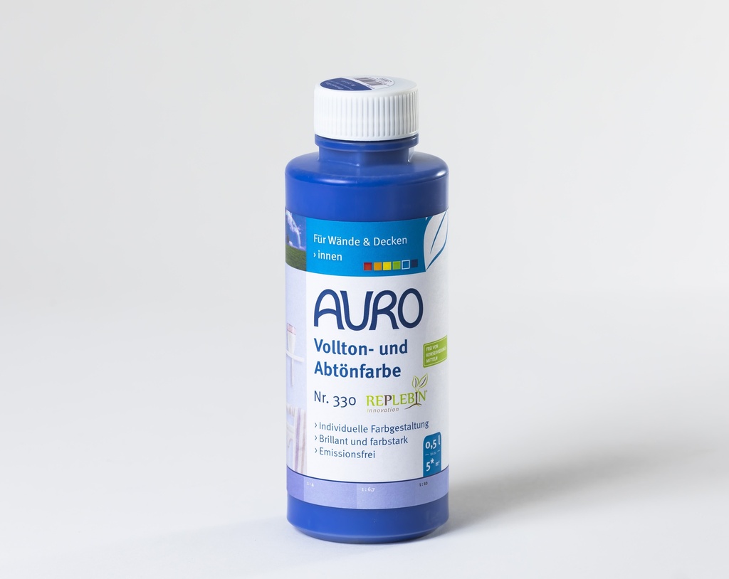 Auro Vollton- und Abtönfarbe Ultramarin-Blau 0,5l