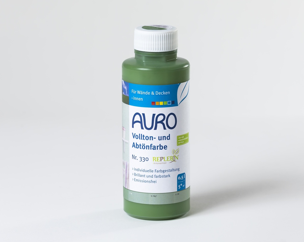 Auro Vollton- und Abtönfarbe Chromoxid-Grün 0,5l