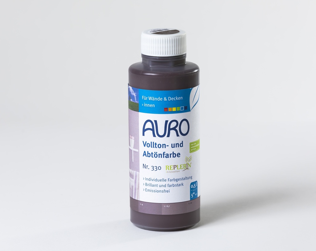 Auro Vollton- und Abtönfarbe Eisenoxid-Braun 0,5l
