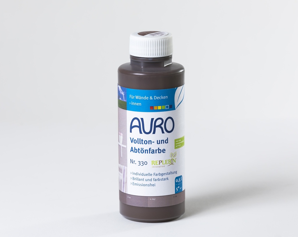 Auro Vollton- und Abtönfarbe Umbra gebrannt 0,5l
