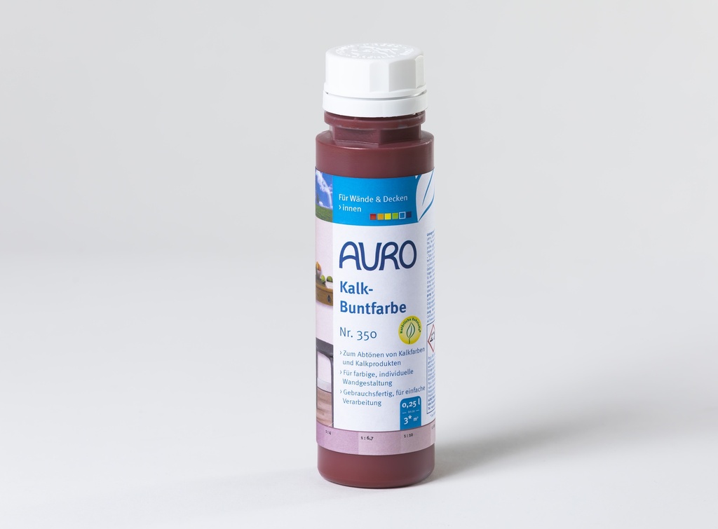 Auro Kalk-Buntfarbe Oxid-Rot 0,25l