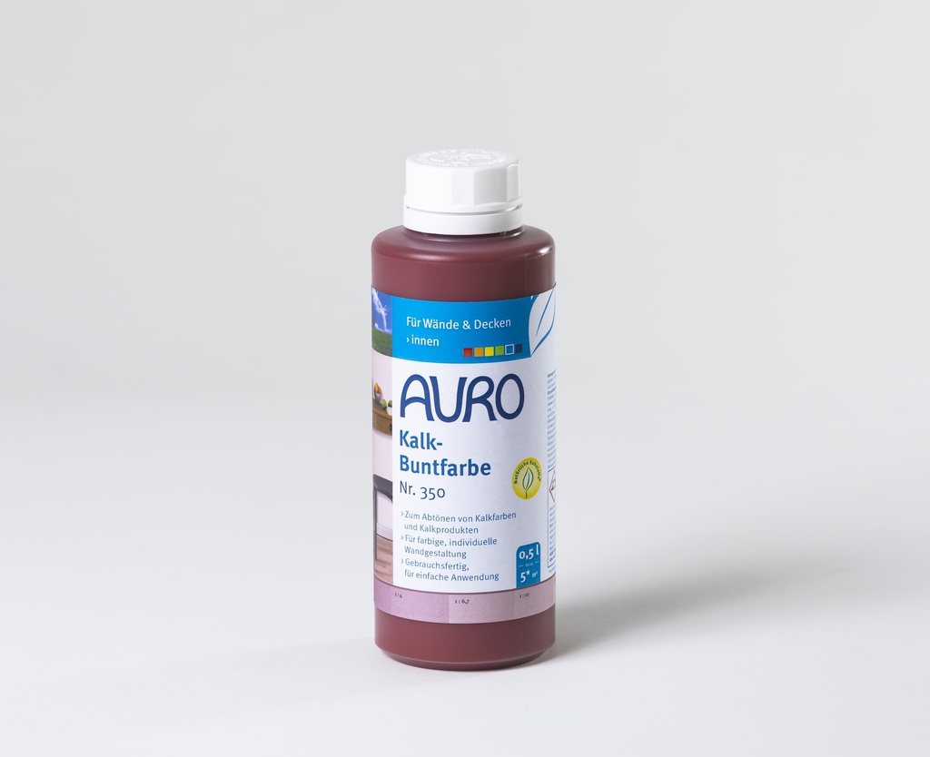 Auro Kalk-Buntfarbe Oxid-Rot 0,5l
