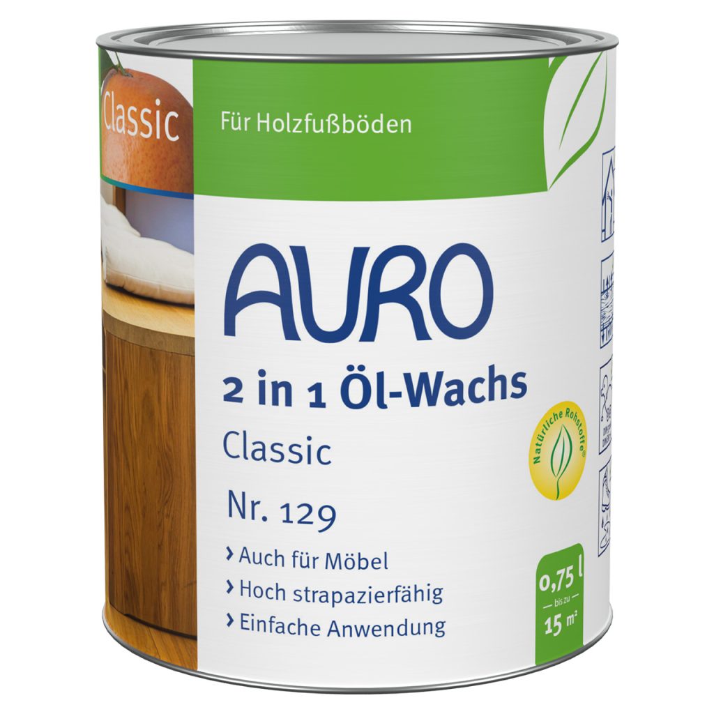 Auro 129 2in1 Öl-Wachs Classic 0,75l