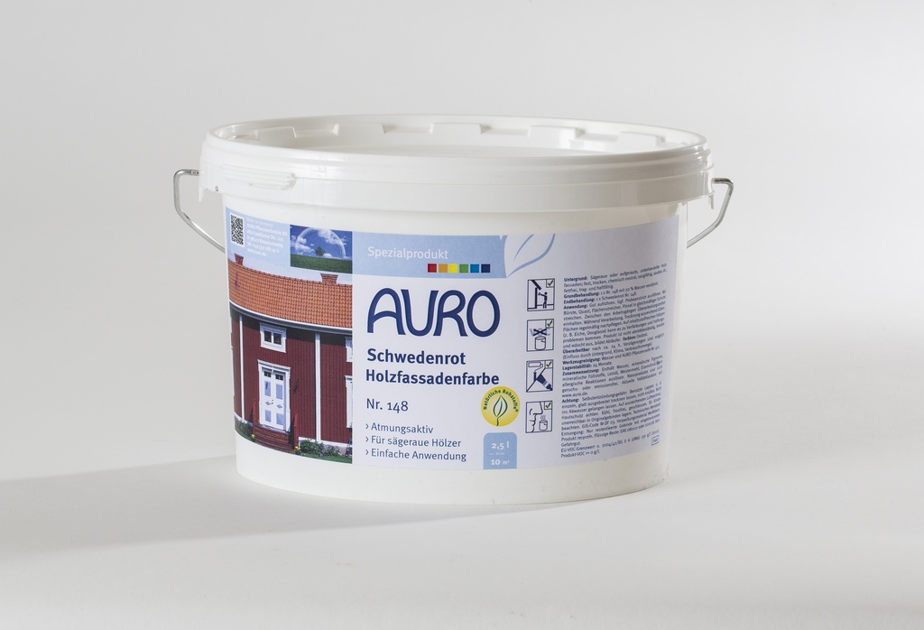 Auro Schwedenrot Holzfassadenfarbe 2,5l