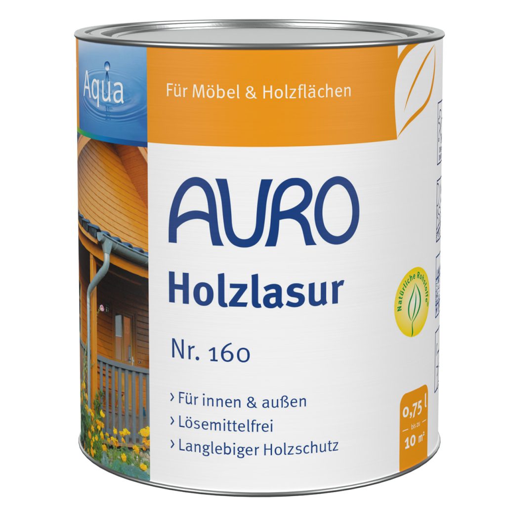 Auro Holzlasur, Aqua, Mahagoni 0,75l