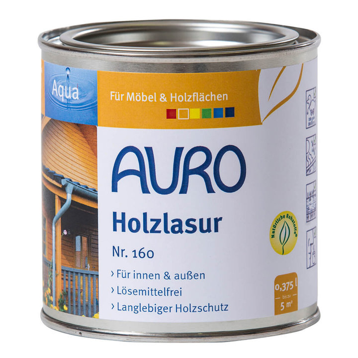 Auro Holzlasur, Aqua, Weiß 0,375l