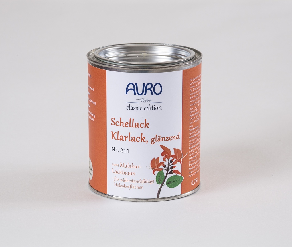 Auro Schellack-Klarlack glänzend 0,75l