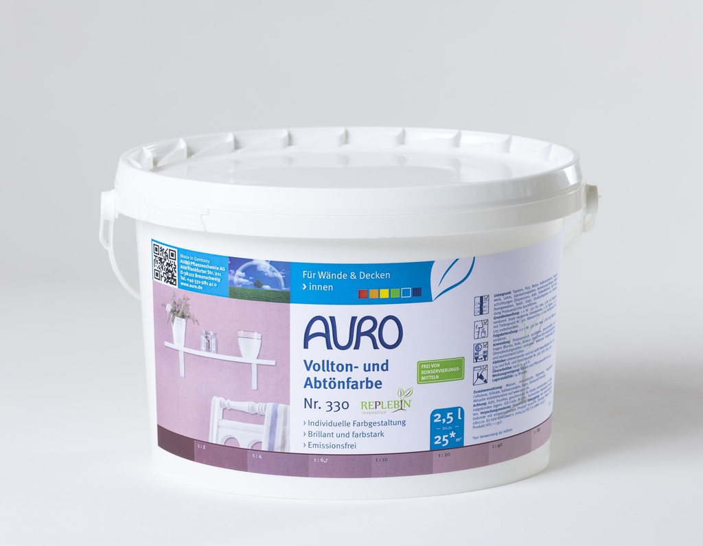 Auro Vollton- und Abtönfarbe Englisch-Rot 2,5l